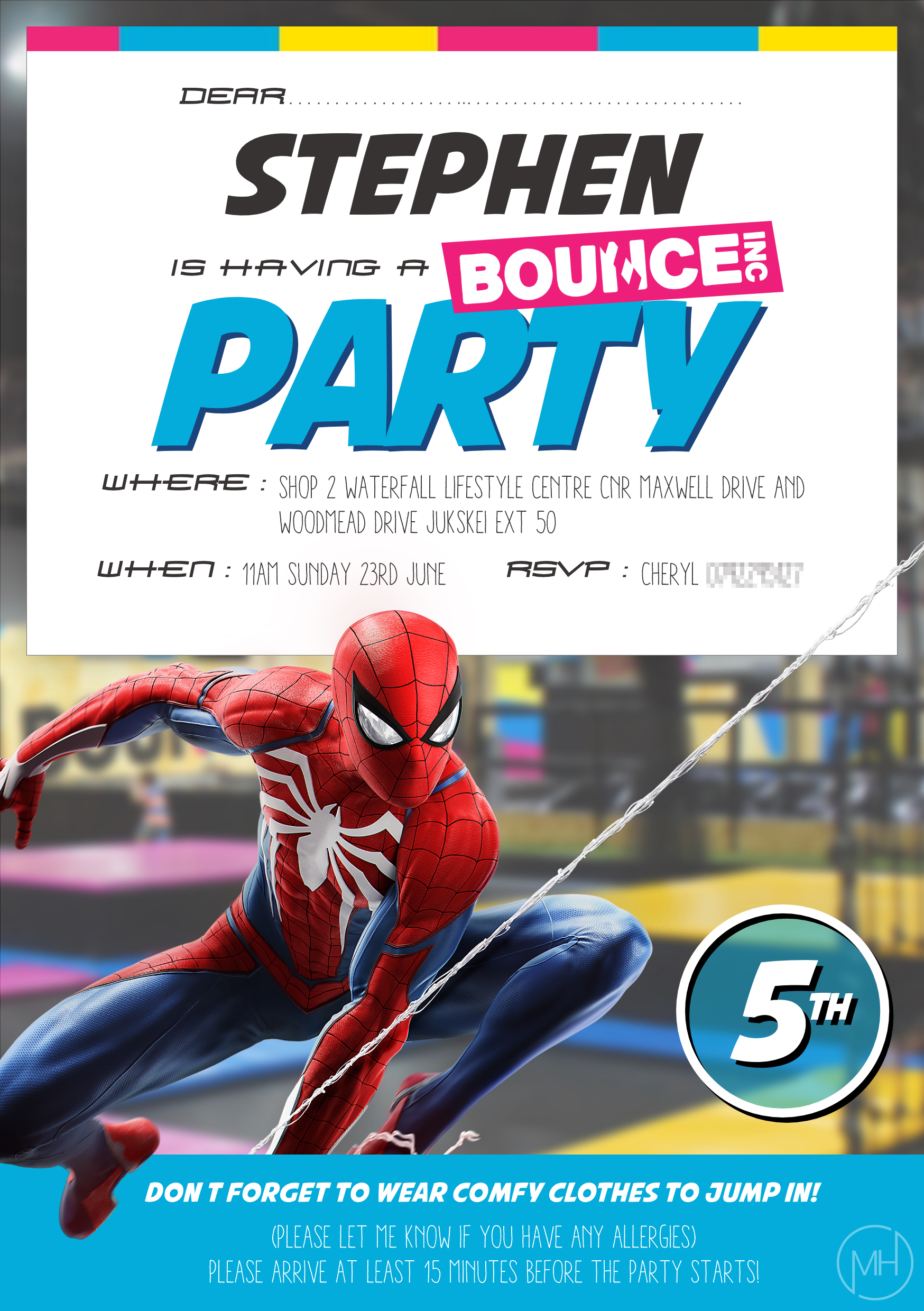 Spiderman Invitation